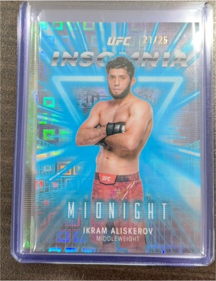2025 Topps Midnight UFC #IN-21 Ikram Aliskerov Insomnia — front
