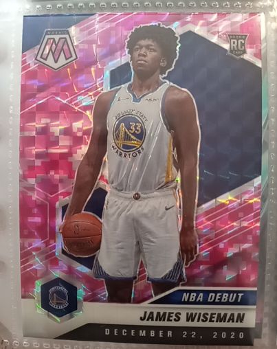 2020-21 Panini Mosaic #266 James Wiseman NBA Debut — front