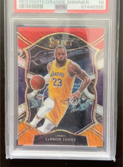 2020-21 Panini Select #23 LeBron James — front