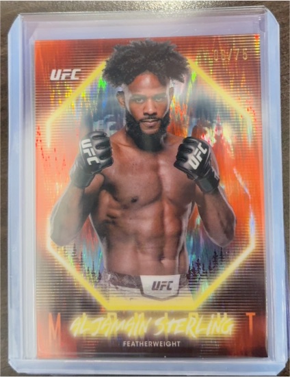 2025 Topps UFC Midnight #M Aljamain Sterling — front