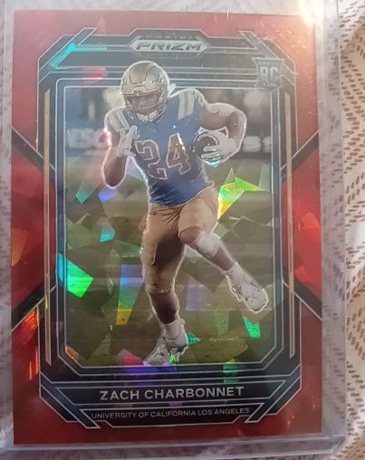 2023 Panini Prizm Draft Picks #124 Zach Charbonnet — front