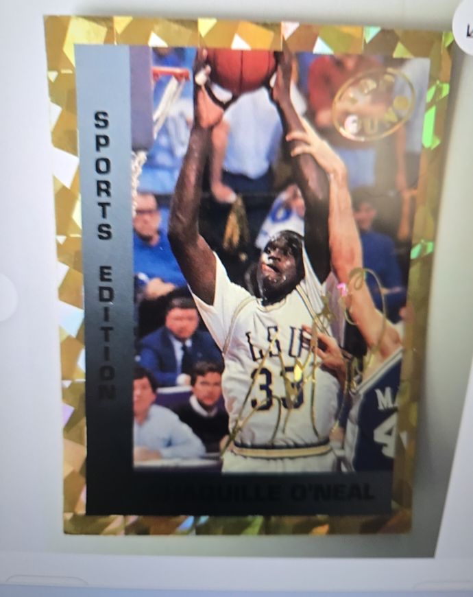 1993 Sports Edition Top Guns #N5 Shaquille O'Neal LSU Tigers — front