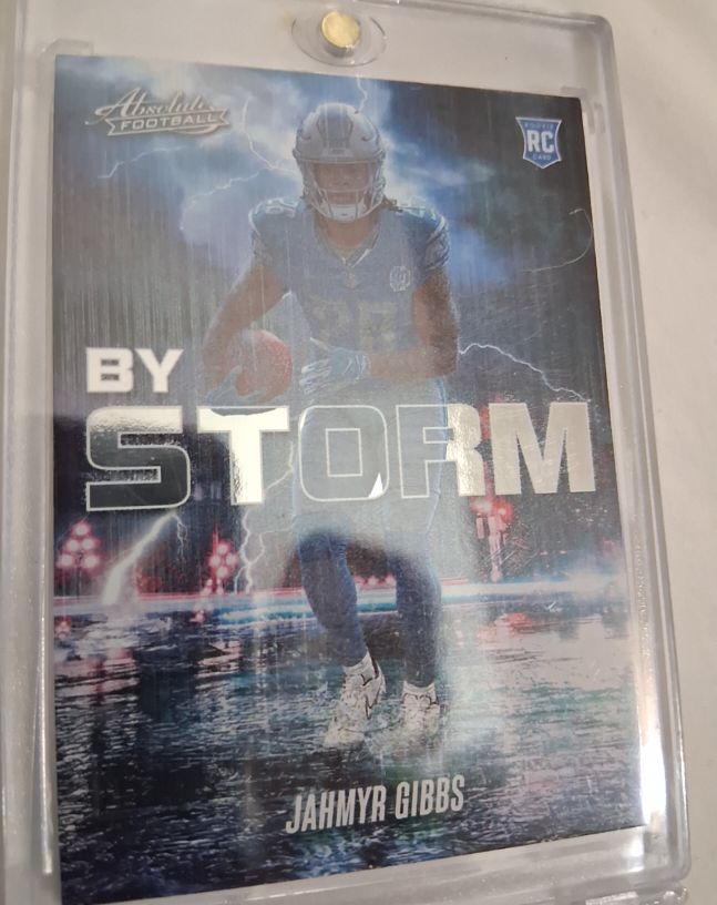 2023 Panini Absolute - By Storm #BST-8 Jahmyr Gibbs — front