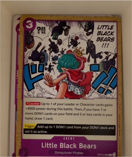 2025 One Piece OP10-080 Little Black Bears — front
