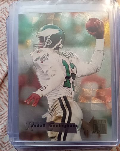 1995 Fleer Metal #145 Randall Cunningham — front