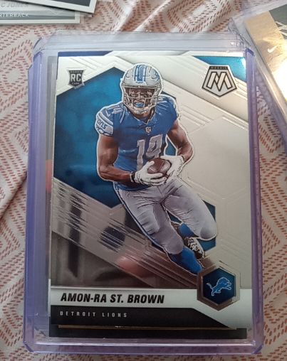 2021 Panini Mosaic #328 Amon-Ra St. Brown — front