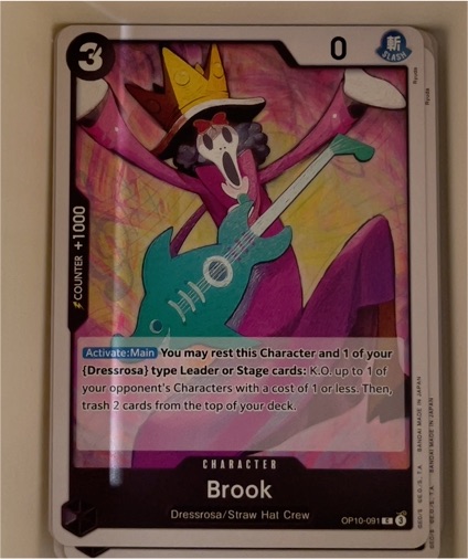 One Piece Card Game OP10-091 Brook — front