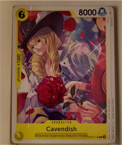 One Piece Card Game 2025 OP10-105 Cavendish — front