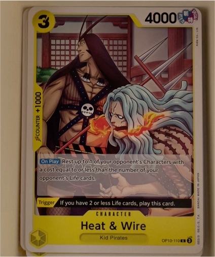 One Piece TCG 2025 OP10-110 Heat & Wire — front