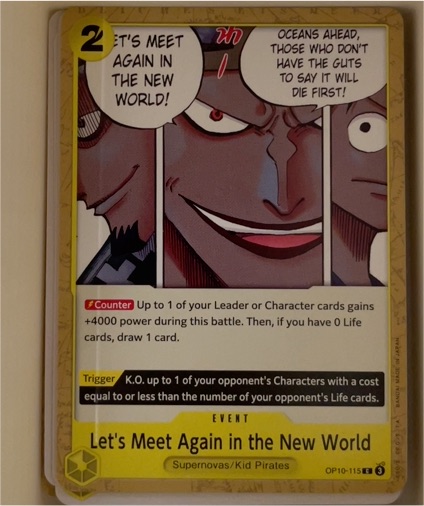 2025 One Piece TCG Royal Blood #OP10-115 Let's Meet Again in the New World — front