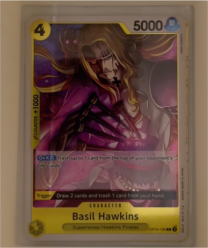 2025 One Piece Card Game OP10-109 Basil Hawkins — front
