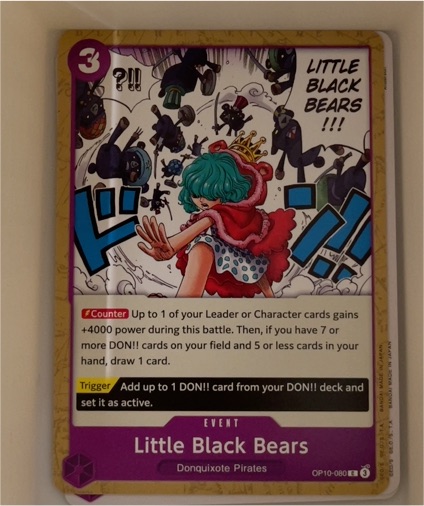 One Piece Card Game OP10-080 Little Black Bears — front