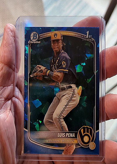2025 Bowman Chrome #BCP-38 Luis Pena — front
