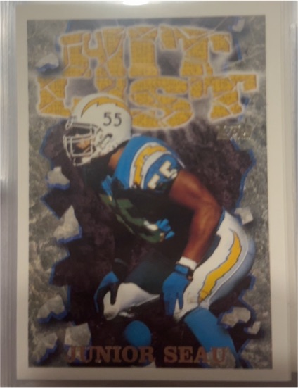 1995 Topps #20 Junior Seau Hit List — front