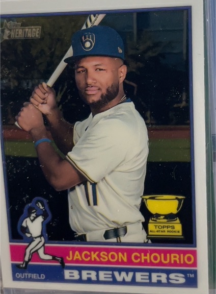 2025 Topps Heritage #106 Jackson Chourio — front