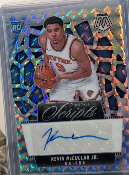 2024-25 Panini Mosaic Rookie Scripts #RS-MCC Kevin McCullar Jr. — front