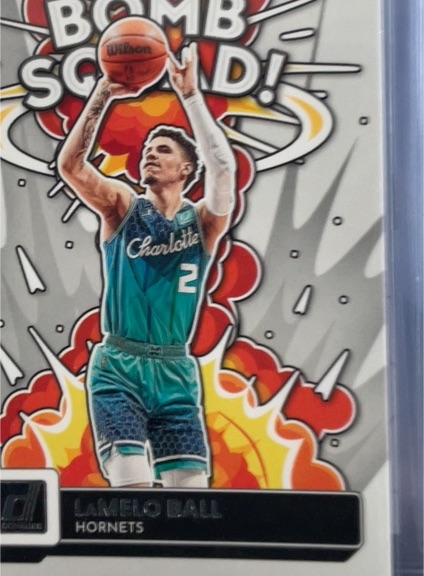 2022-23 Donruss #10 LaMelo Ball Bomb Squad Charlotte Hornets — front