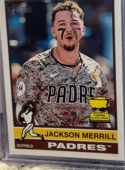 2025 Topps Heritage #422 Jackson Merrill — front