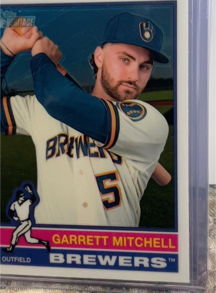 2025 Topps Heritage #479 Garrett Mitchell — front