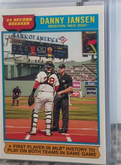 2025 Topps Heritage #6 Danny Jansen Boston Red Sox — front