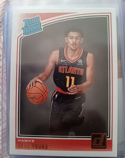 2018-19 Panini Donruss #198 Trae Young Rated Rookie — front