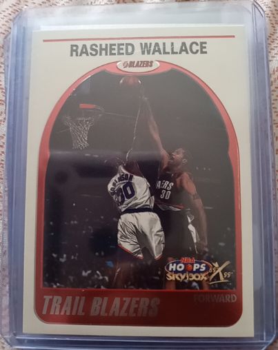 1999-00 Skybox NBA Hoops #180 Rasheed Wallace — front