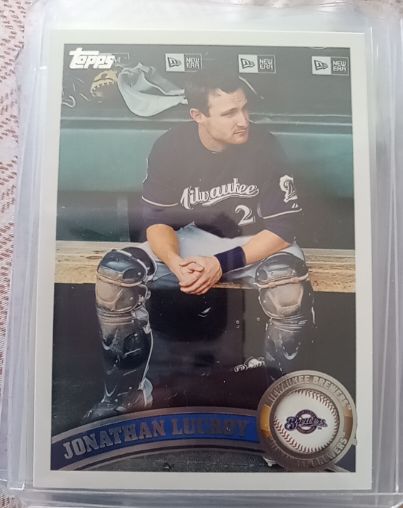 2011 Topps #105 Jonathan Lucroy Milwaukee Brewers — front