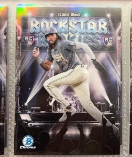 2025 Bowman Chrome #RR-11 James Wood Rockstar Rookies — front