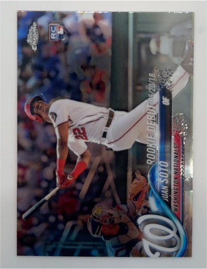 2018 Topps Update #US104 Juan Soto Rookie Debut — front