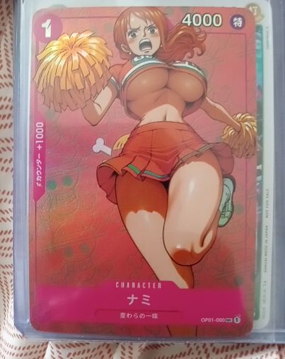One Piece Card Game GP01-000 Nami Cheerleader — front