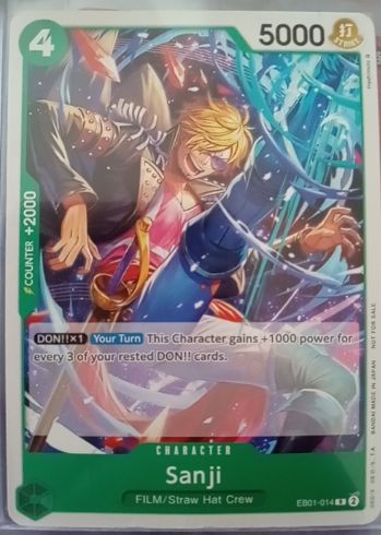 One Piece Card Game 2021 EB01-014 Sanji — front