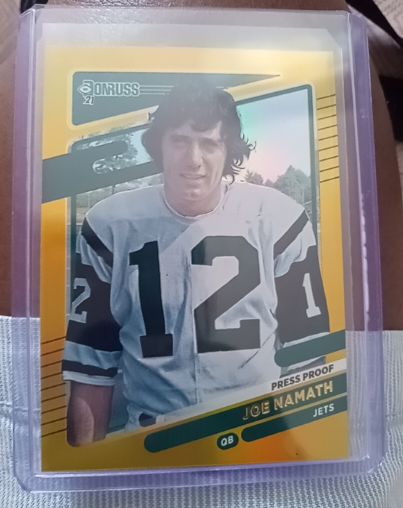 2021 Donruss #42b Joe Namath Press Proof — front