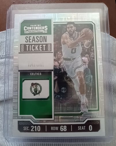 2023-24 Panini Contenders Season Ticket #77 Jayson Tatum — front