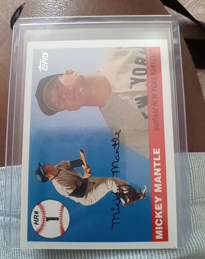 2006 Topps #MHR1 Mickey Mantle Home Run History Mickey Mantle — front