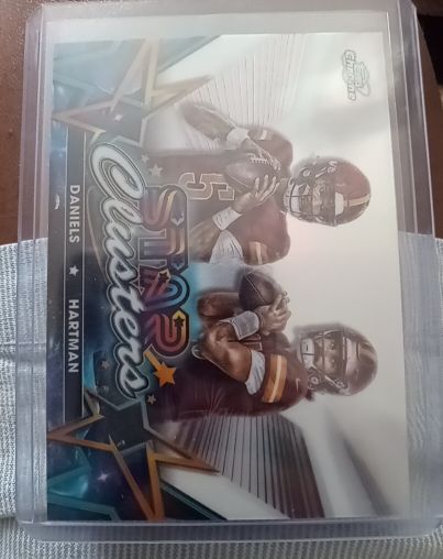 2024 Topps Chrome Cosmic #SCL-8 Jayden Daniels & Sam Hartman Star Clusters — front