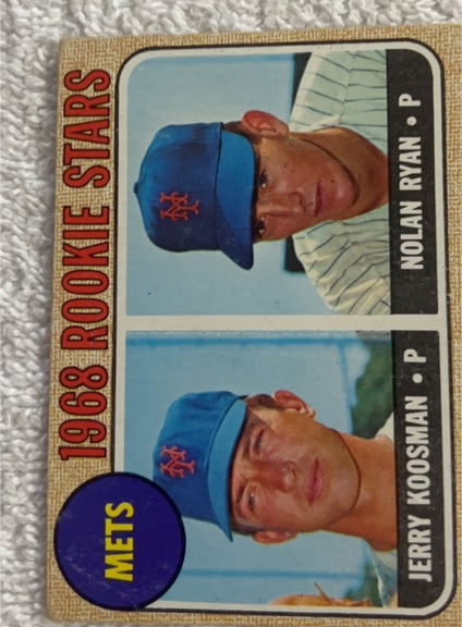 1968 Topps #177 Nolan Ryan / Jerry Koosman Rookie Stars — front