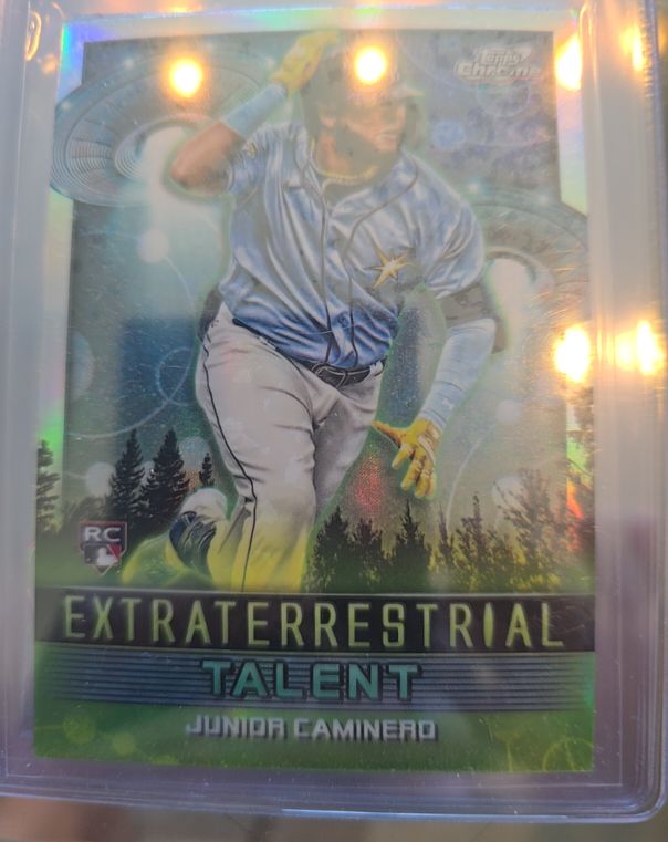 2024 Topps Cosmic Chrome #ET-1 Junior Caminero Extraterrestrial Talent — front