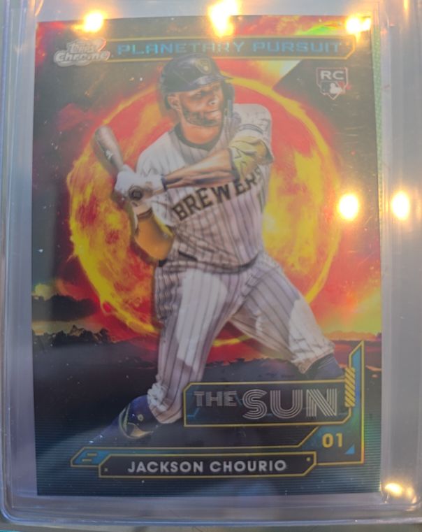 2024 Topps Chrome Cosmic #PPS-01 Jackson Chourio Planetary Pursuit The Sun — front
