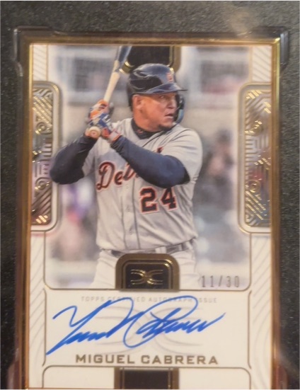 2023 Topps Definitive #DCFAMC Miguel Cabrera — front