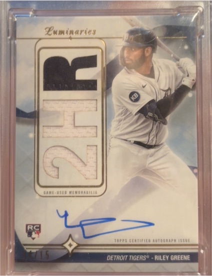2023 Topps Luminaries #AA-RG Riley Greene — front