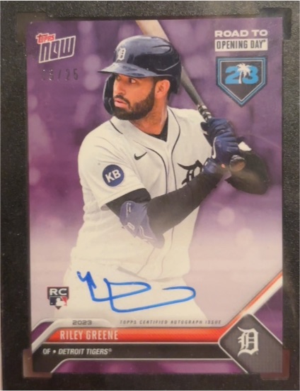 2023 Topps Now #278 Riley Greene — front