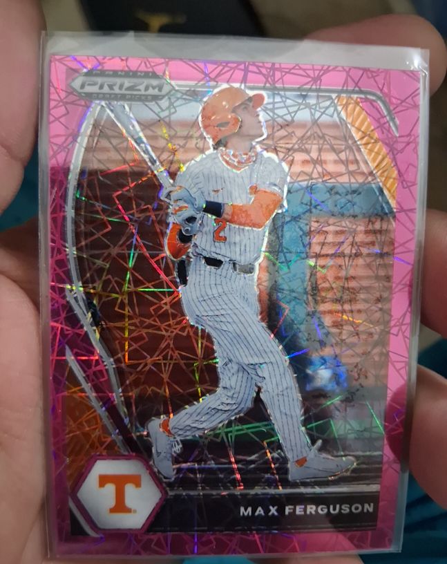 2021 Panini Prizm Draft Picks Pink Velocity Prizm #PDP160 Max Ferguson — front