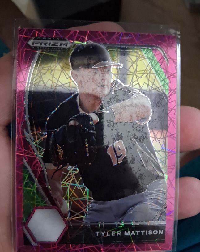 2021 Panini Prizm Draft Picks Red Velocity #PDP104 Tyler Mattison — front