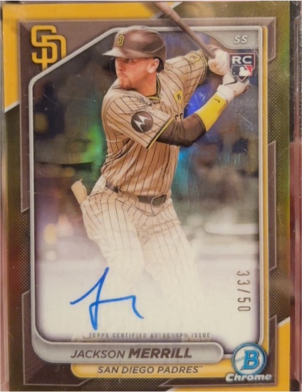 2024 Bowman Chrome #27 Jackson Merrill — front