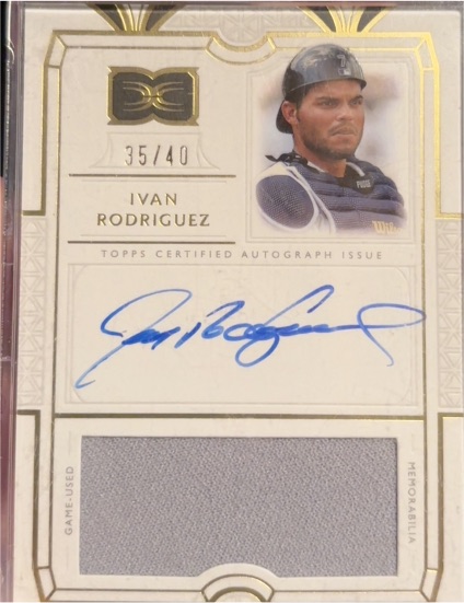 2024 Topps Definitive #35/40 Ivan Rodriguez — front