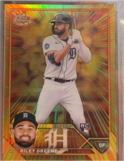 2023 Topps Chrome Radiating Rookies #RR-2 Riley Greene — front
