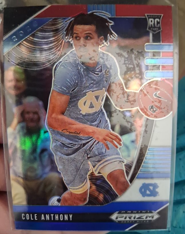 2020-21 Panini Prizm Draft Picks #9 Cole Anthony — front