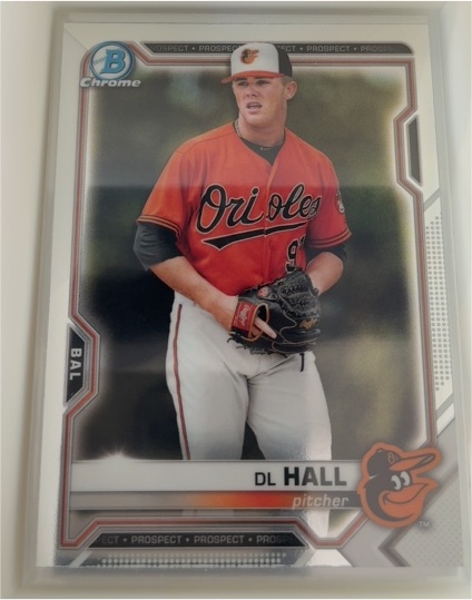2021 Bowman Chrome #BCP-122 DL Hall — front