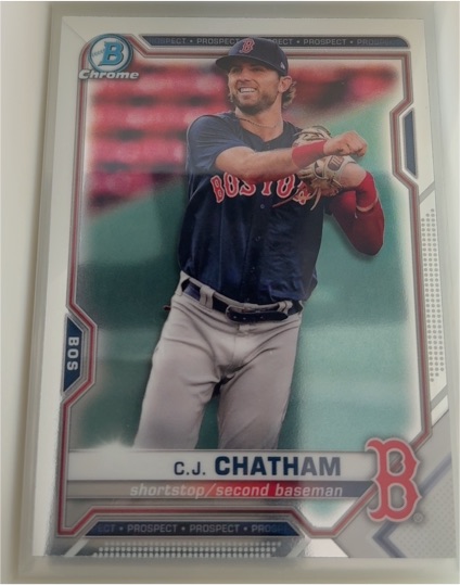 2021 Bowman Chrome Prospects #BCP-113 C.J. Chatham — front