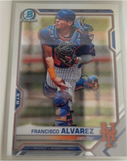 2021 Bowman Chrome #BCP-53 Francisco Alvarez — front